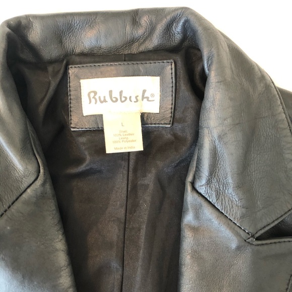 Nordstrom Rubbish leather jacket size large - Picture 11 of 11